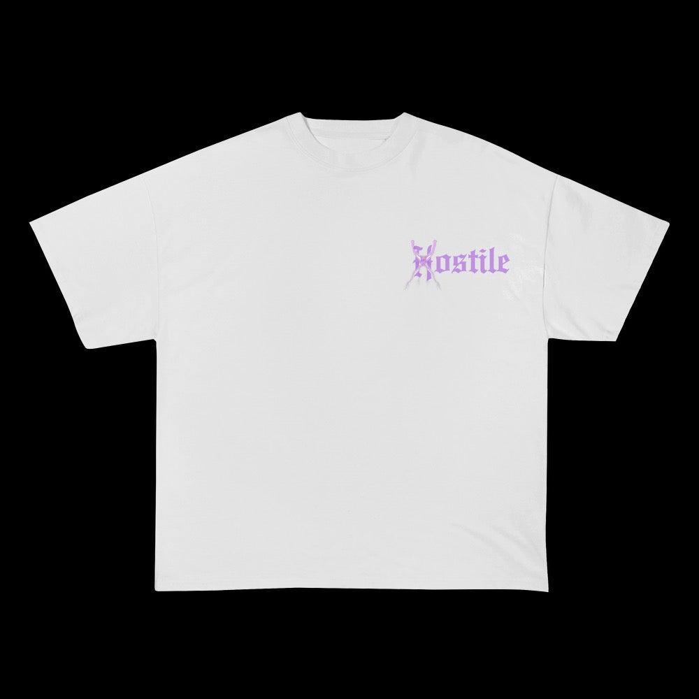 Purple Lightning T-Shirt - White