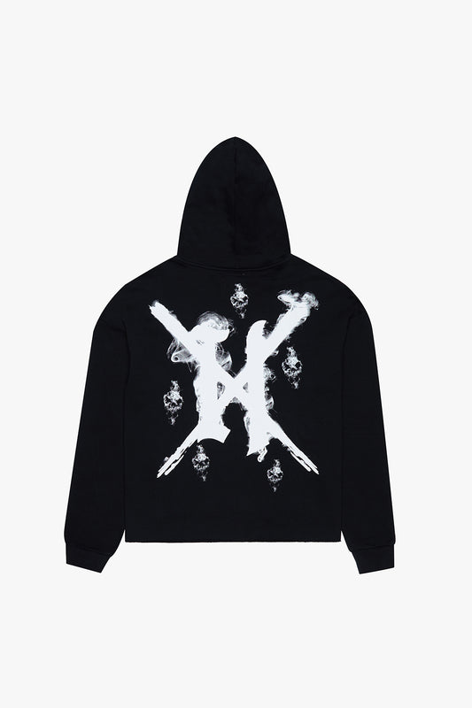 Cropped Skeleton Hoodie